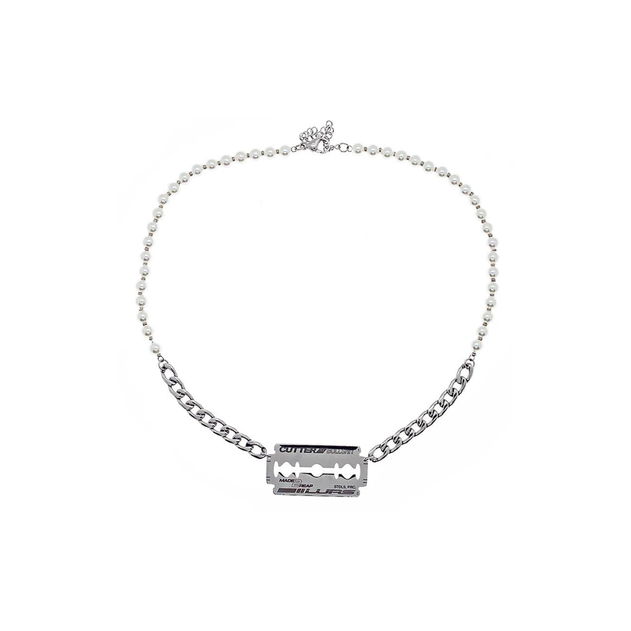 LURS Pearls & Shaving Blade Necklace - PROJECTISR US