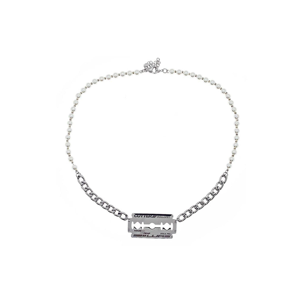 LURS Pearls & Shaving Blade Necklace - PROJECTISR US