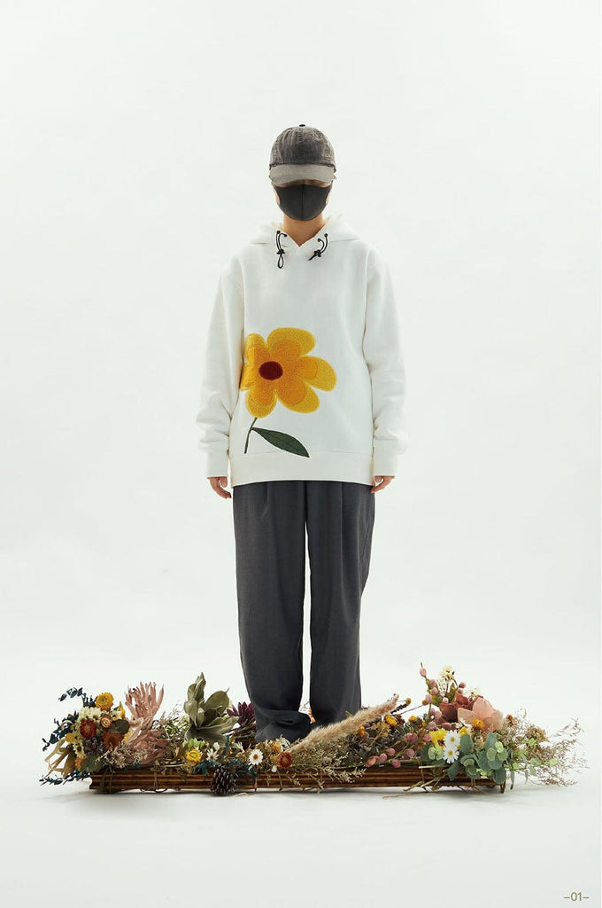 WINDERFLIES Embroidered Floral Hoodie - PROJECTISR US