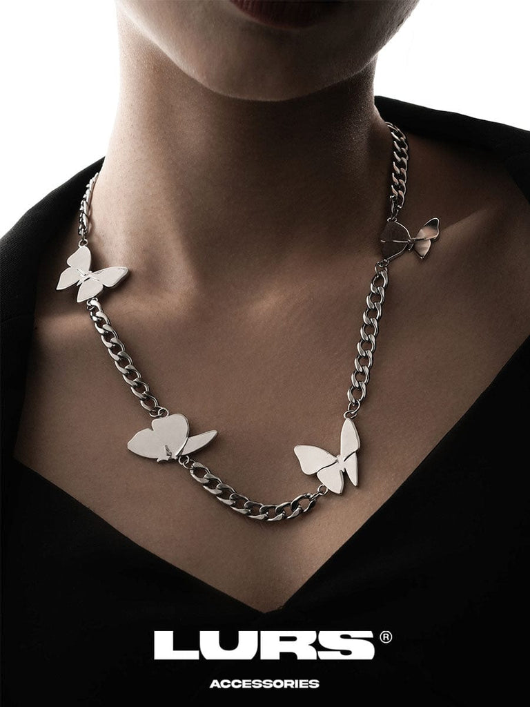 LURS Butterfly Necklace, premium urban and streetwear designers apparel on PROJECTISR.com, LURS