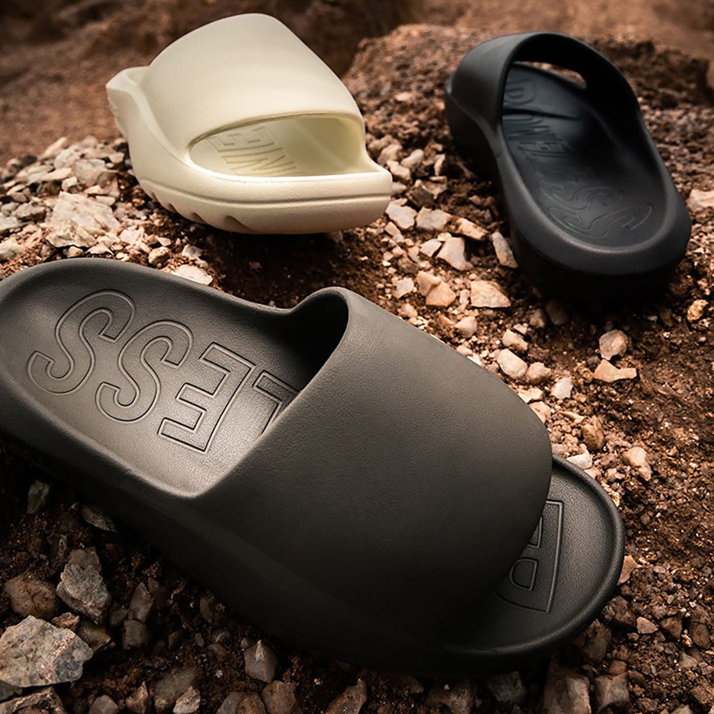 BONELESS The "DOME" Slides, premium urban and streetwear designers apparel on PROJECTISR.com, BONELESS