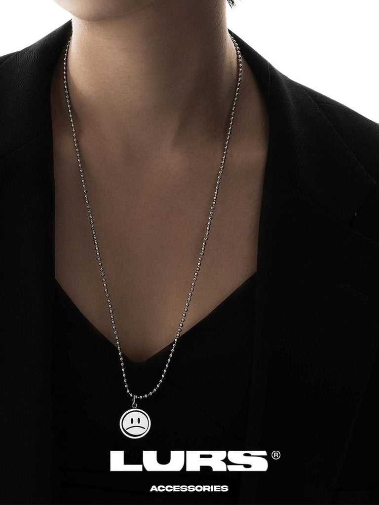 LURS Emoji Reversible Necklace (Tonal Beaded Chain), premium urban and streetwear designers apparel on PROJECTISR.com, LURS