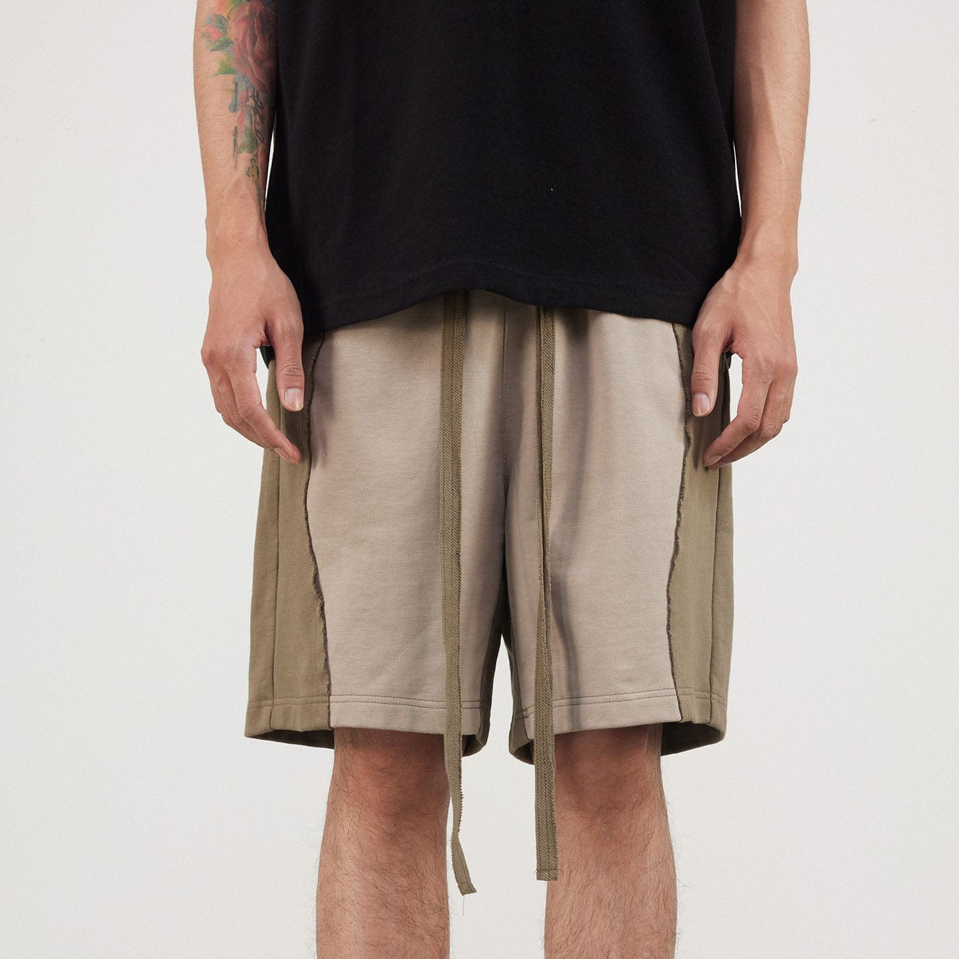 BONELESS Spliced Camber Shorts, premium urban and streetwear designers apparel on PROJECTISR.com, BONELESS