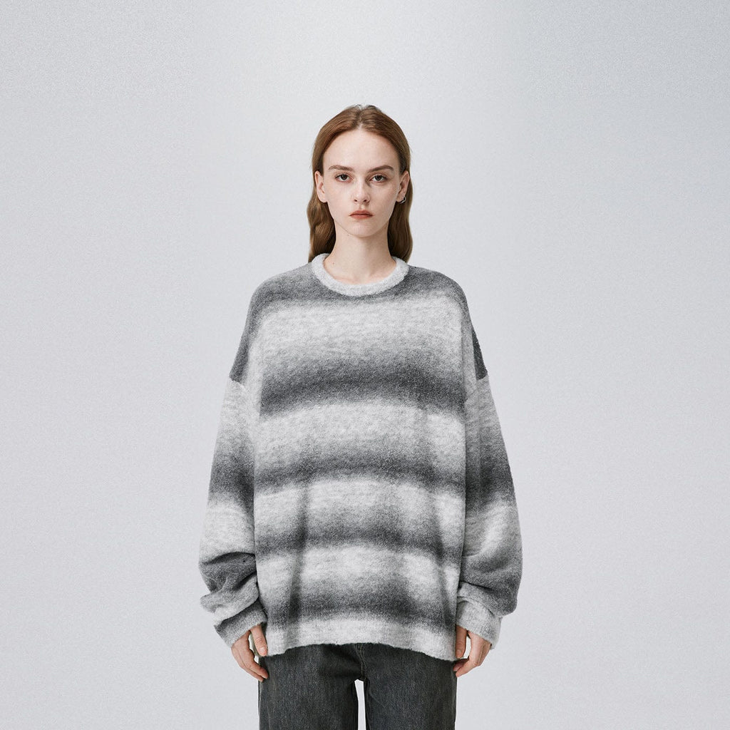 BONELESS Gradient Striped Sweater, premium urban and streetwear designers apparel on PROJECTISR.com, BONELESS