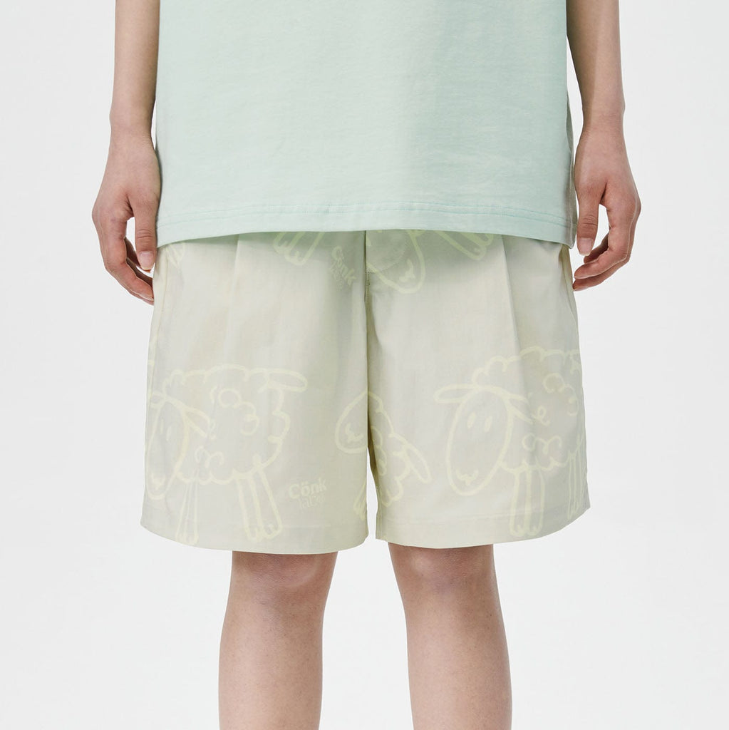 CONKLAB Coco Sheep Board Shorts, premium urban and streetwear designers apparel on PROJECTISR.com, Conklab