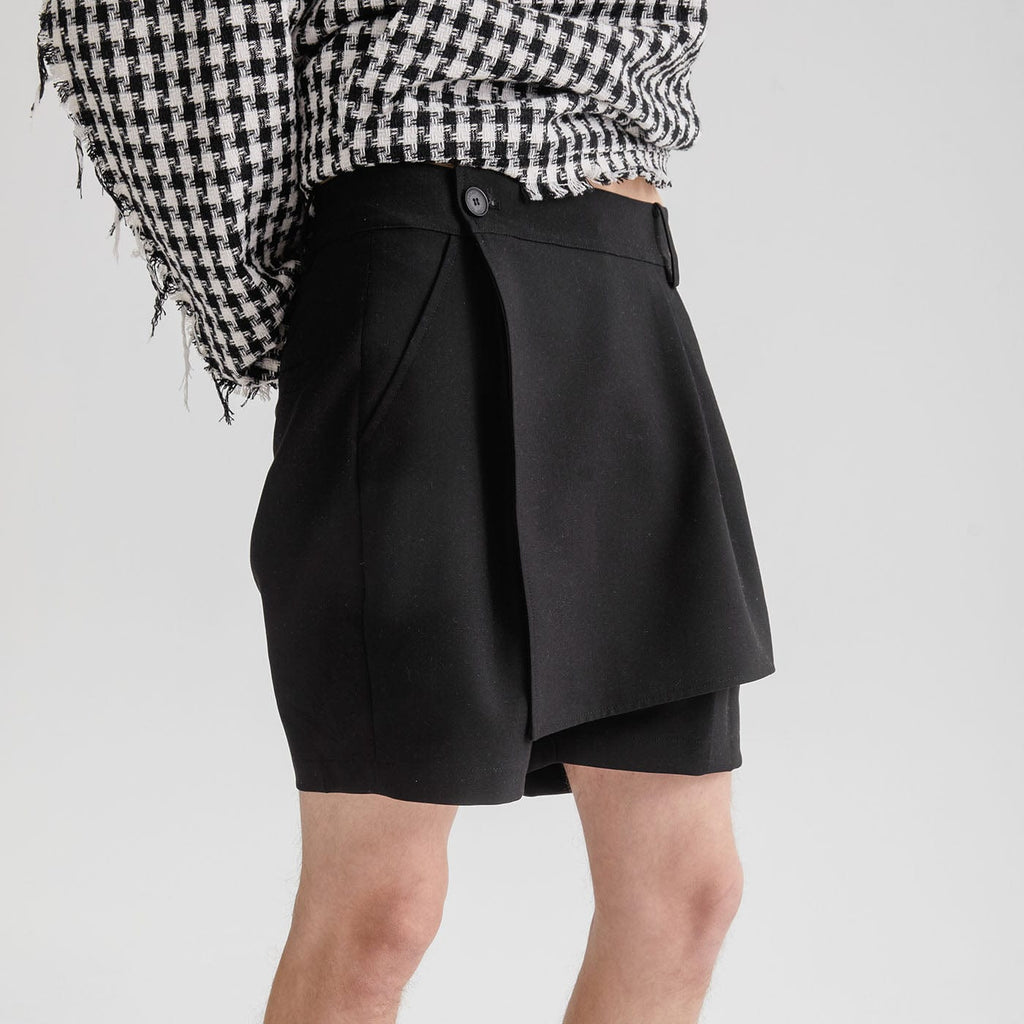 LEONSENSE Zipper Detachable Skirt Shorts, premium urban and streetwear designers apparel on PROJECTISR.com, LEONSENSE