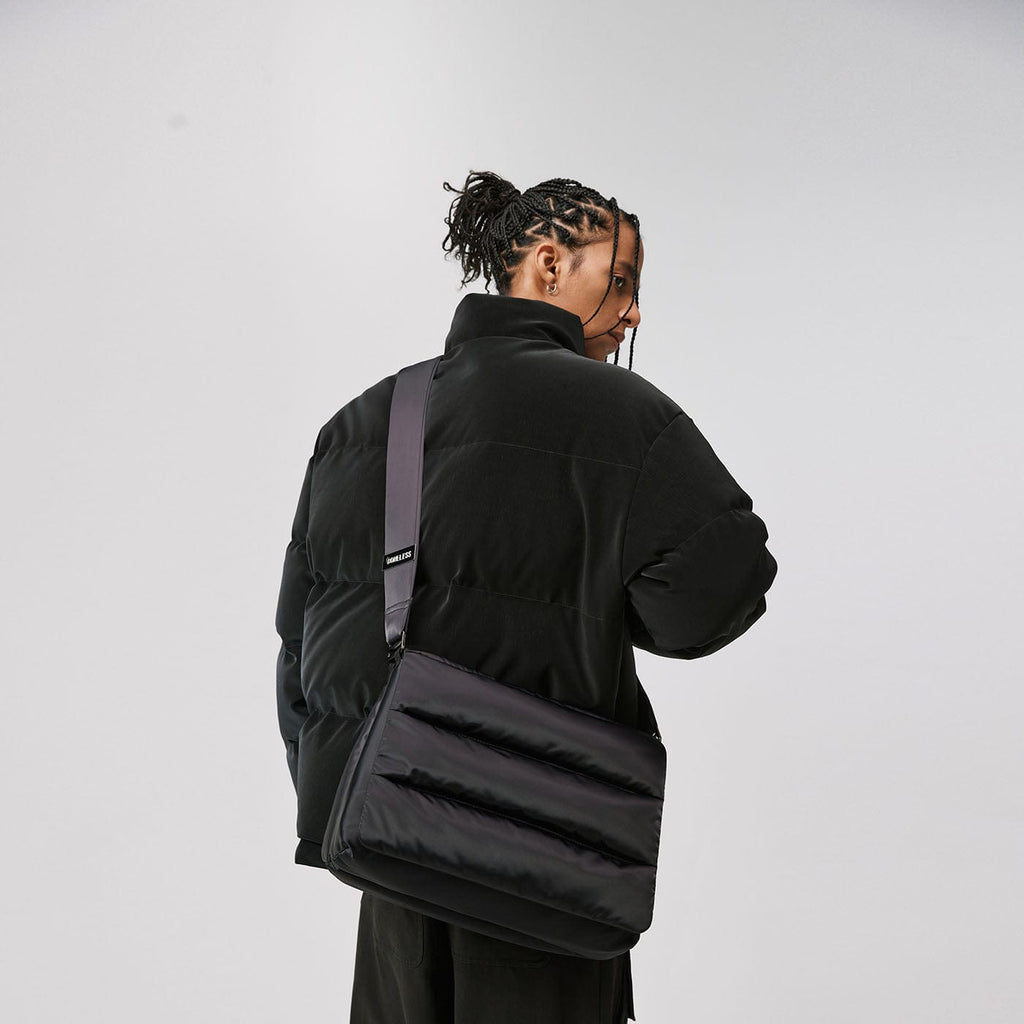 BONELESS Magnetic Flip Messenger Bag, premium urban and streetwear designers apparel on PROJECTISR.com, BONELESS