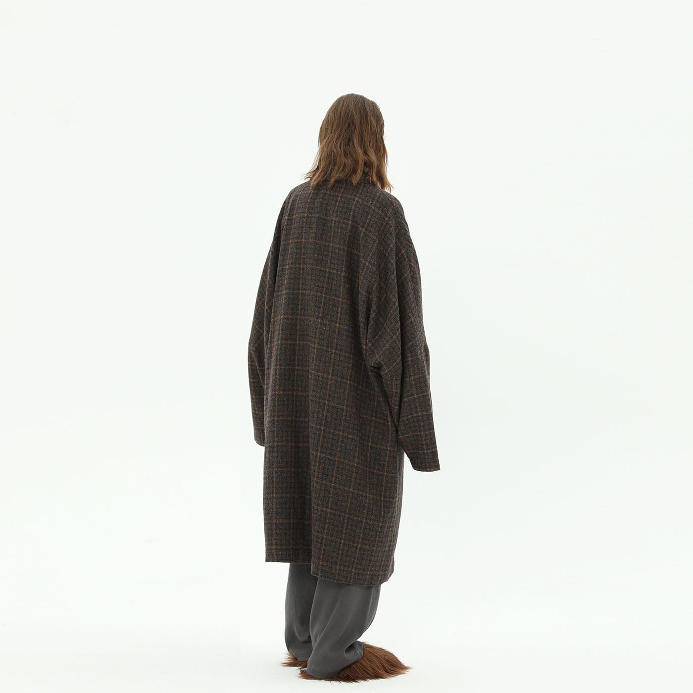 MIICHOUS Plaid Wool Oversized Coat, premium urban and streetwear designers apparel on PROJECTISR.com, Miichous