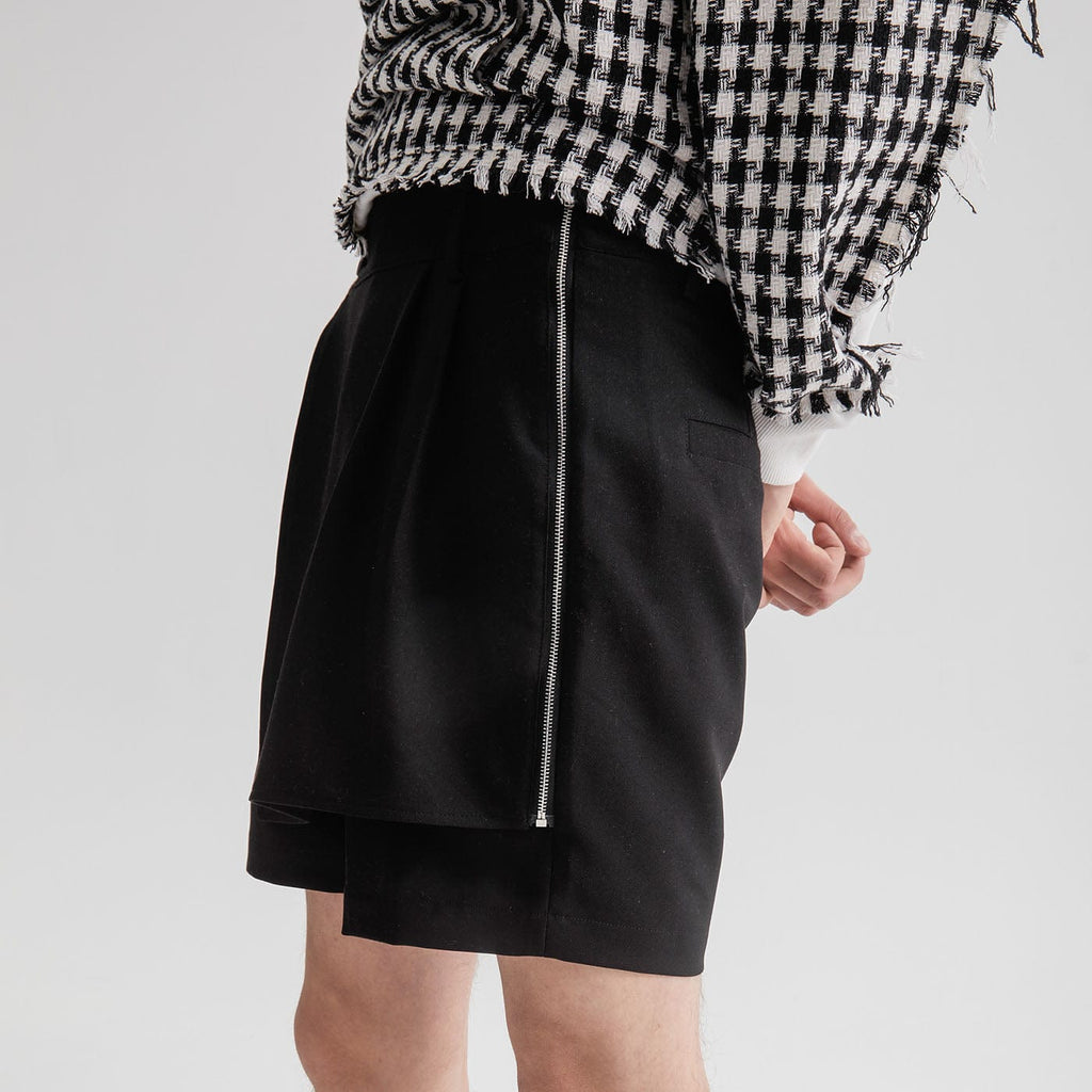 LEONSENSE Zipper Detachable Skirt Shorts, premium urban and streetwear designers apparel on PROJECTISR.com, LEONSENSE