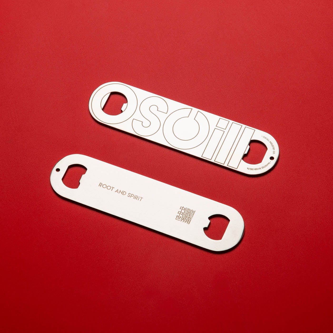 OSCILL Large LOGO Engraved Bottle Opener, premium urban and streetwear designers apparel on PROJECTISR.com, OSCILL