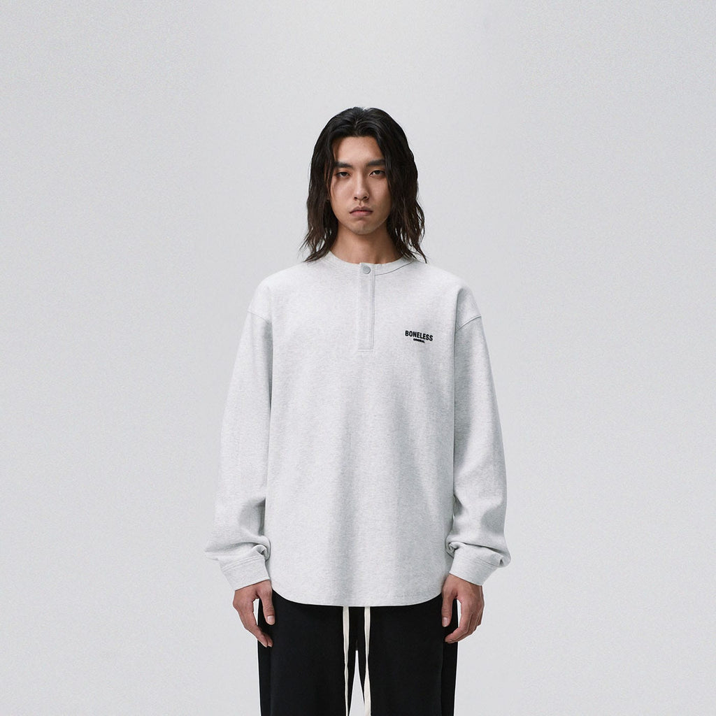 BONELESS Original Series Henley Shirt, premium urban and streetwear designers apparel on PROJECTISR.com, BONELESS