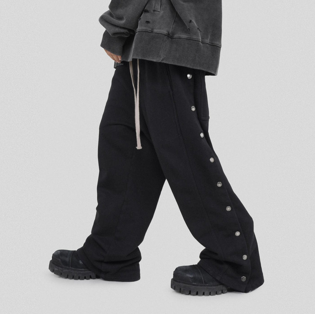 UNDERWATER Spliced Side Buttoned Pants, premium urban and streetwear designers apparel on PROJECTISR.com, UNDERWATER