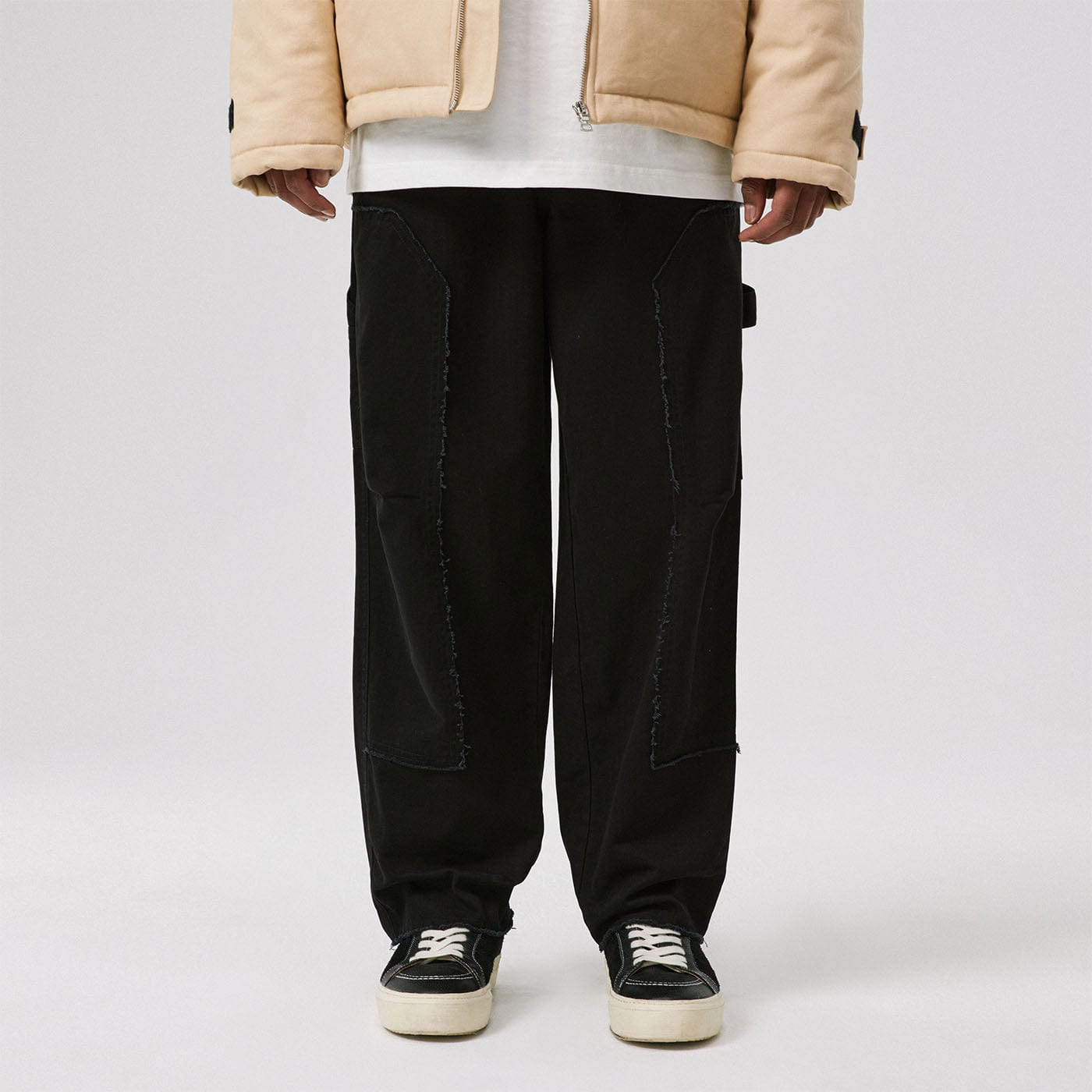 BONELESS Raw Edge Lumber Pants, premium urban and streetwear designers apparel on PROJECTISR.com, BONELESS