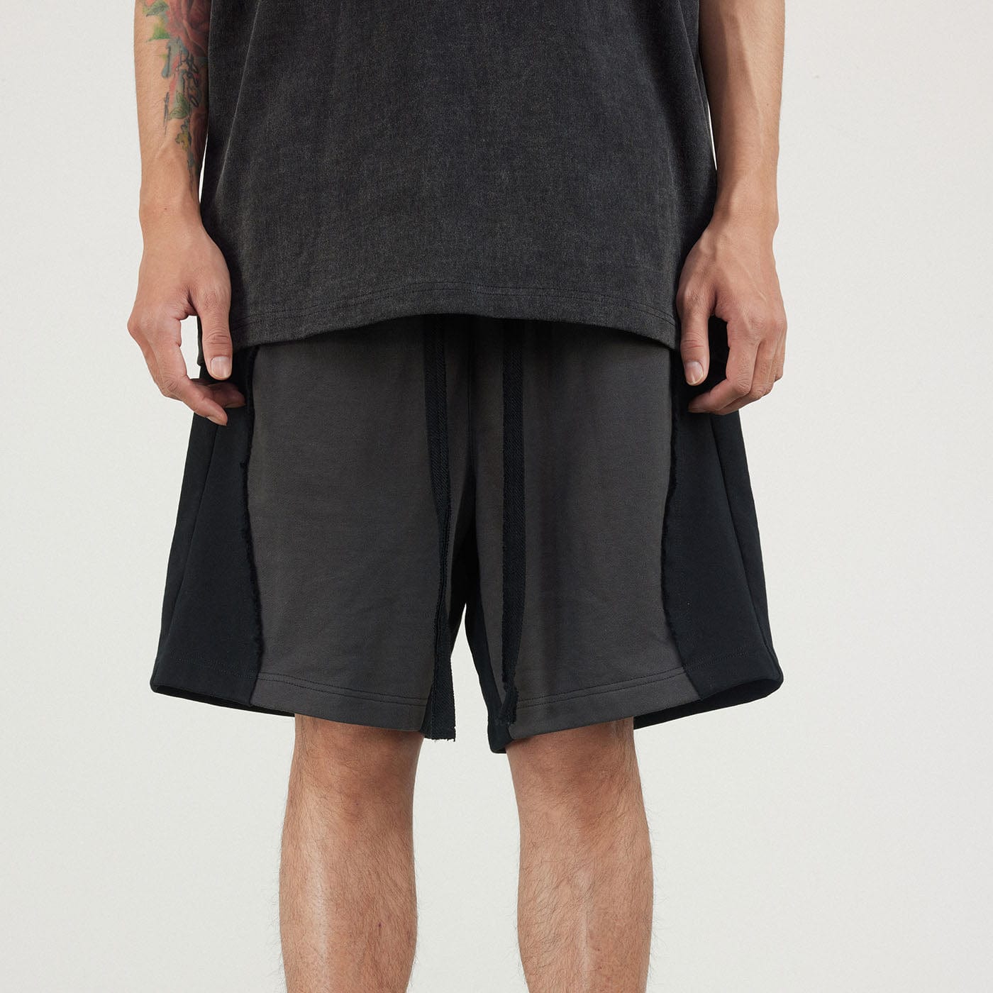 BONELESS Spliced Camber Shorts, premium urban and streetwear designers apparel on PROJECTISR.com, BONELESS