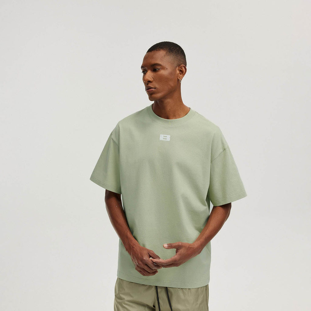 BONELESS Worn-in Plaid B LOGO Letter T-Shirt, premium urban and streetwear designers apparel on PROJECTISR.com, BONELESS