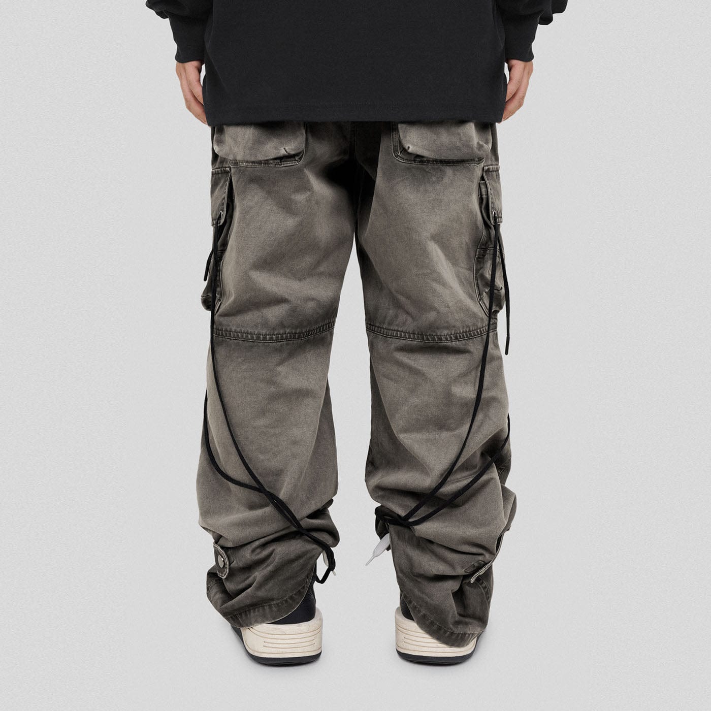 UNDERWATER Spliced Adjustable String Wash Cargo Pants | PROJECTISR US