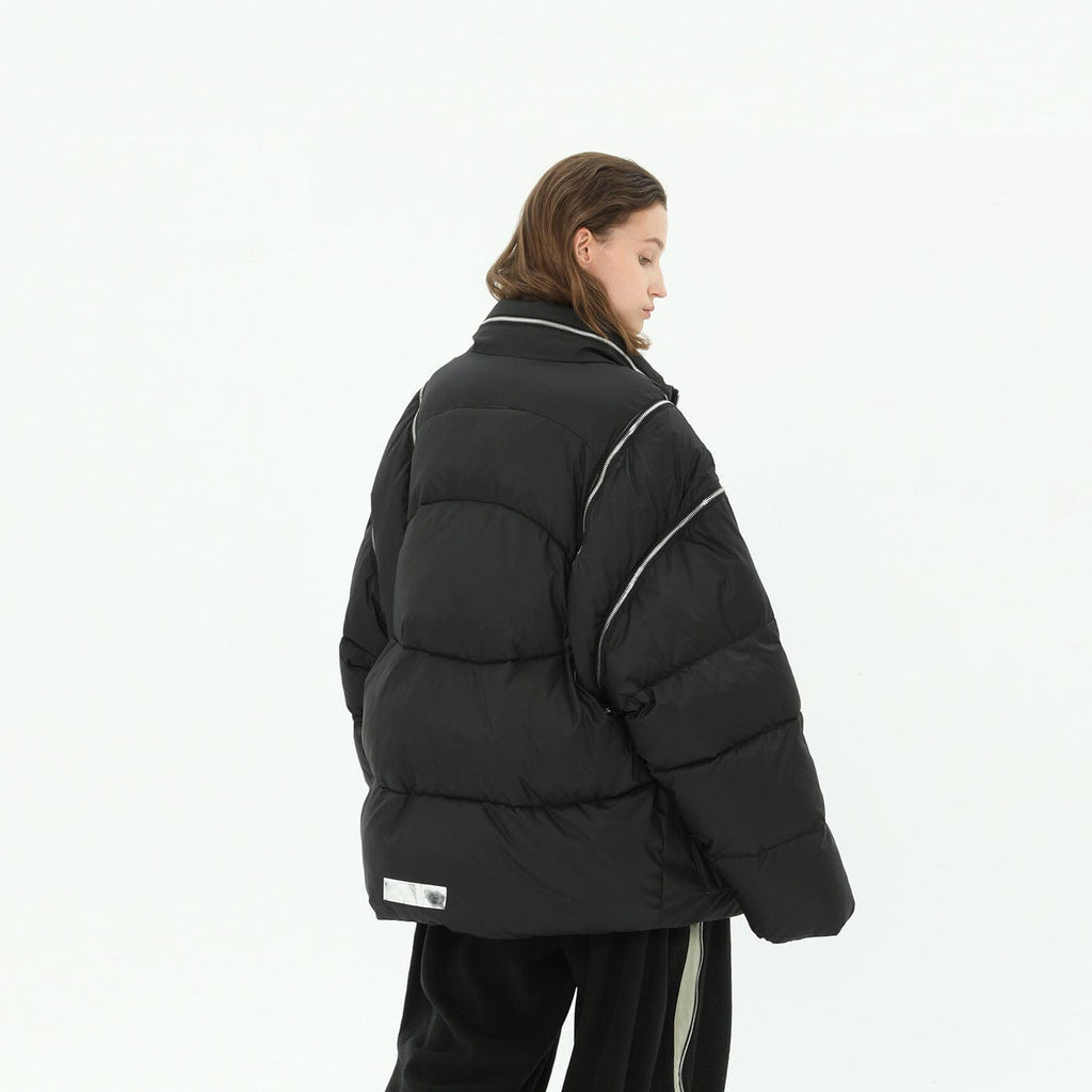 MIICHOUS Detachable Sleeves Puffer Jacket, premium urban and streetwear designers apparel on PROJECTISR.com, Miichous