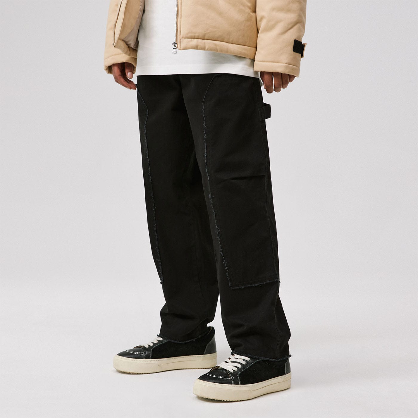 BONELESS Raw Edge Lumber Pants, premium urban and streetwear designers apparel on PROJECTISR.com, BONELESS