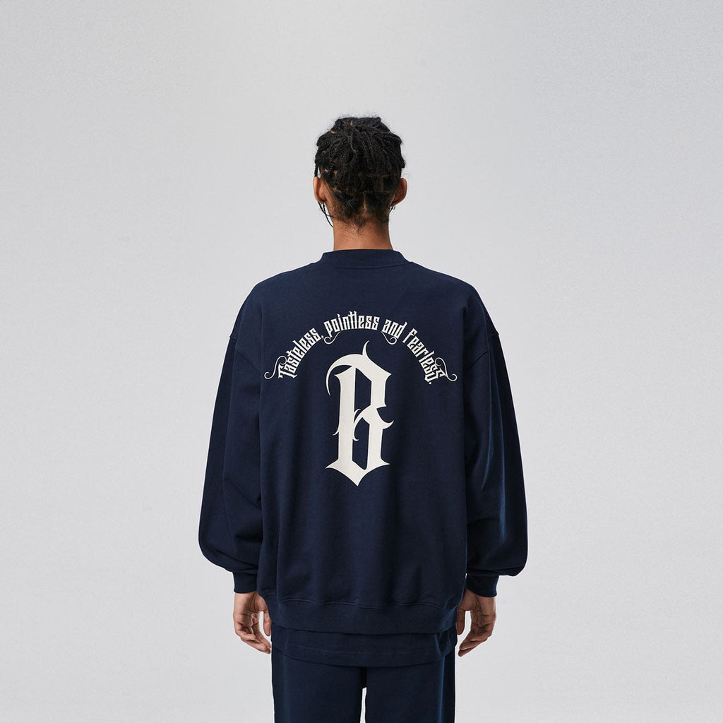 BONELESS Gothic Slogan Sweatshirt, premium urban and streetwear designers apparel on PROJECTISR.com, BONELESS