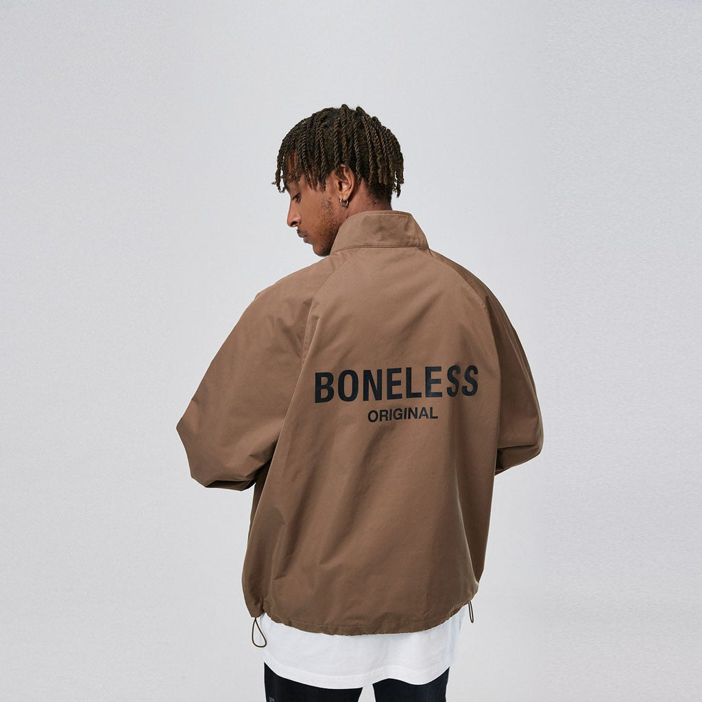 BONELESS Original Series High-Collar Pullover Jacket, premium urban and streetwear designers apparel on PROJECTISR.com, BONELESS