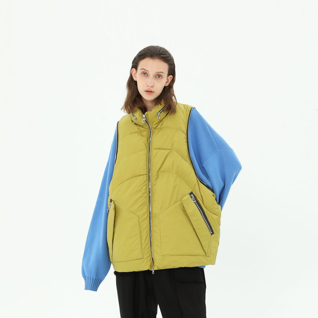 MIICHOUS Detachable Sleeves Puffer Jacket, premium urban and streetwear designers apparel on PROJECTISR.com, Miichous