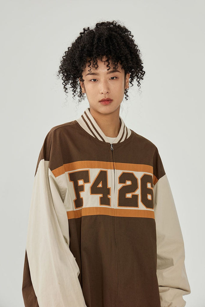 F426 Classic Zip-Up Woven Baseball Jacket, premium urban and streetwear designers apparel on PROJECTISR.com, F426