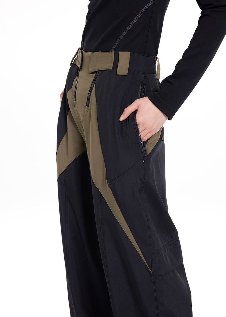 49PERCENT Zipper Paneled Pants, premium urban and streetwear designers apparel on PROJECTISR.com, 49PERCENT