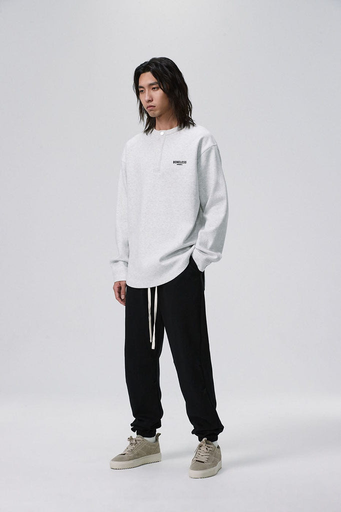 BONELESS Original Series Henley Shirt, premium urban and streetwear designers apparel on PROJECTISR.com, BONELESS