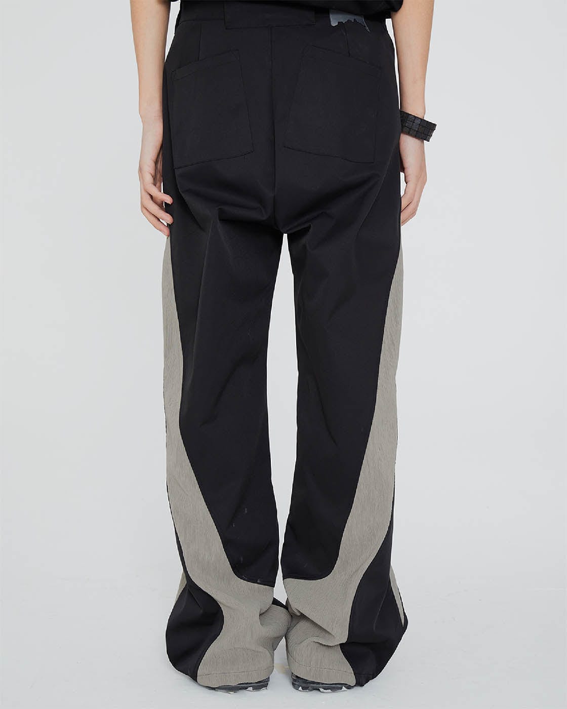 49PERCENT The X Spliced Zipper Pants, premium urban and streetwear designers apparel on PROJECTISR.com, 49PERCENT