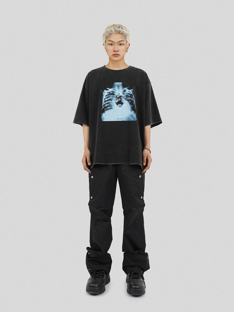 UNDERWATER Heart X-Ray T-Shirt, premium urban and streetwear designers apparel on PROJECTISR.com, UNDERWATER