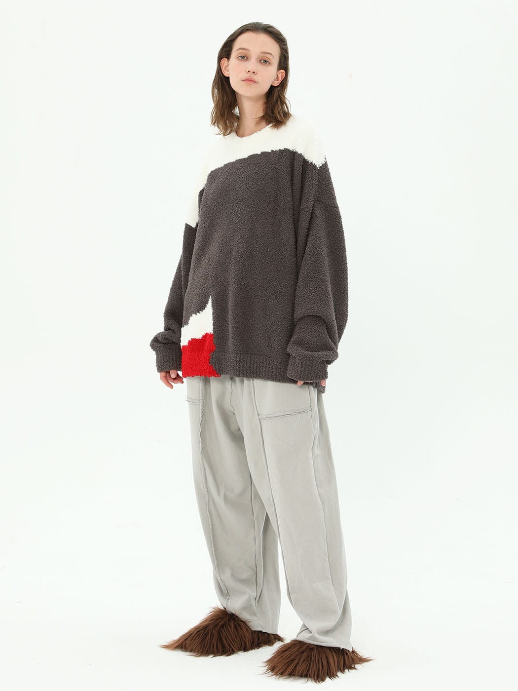 MIICHOUS Gradient Oversized Sweater, premium urban and streetwear designers apparel on PROJECTISR.com, Miichous