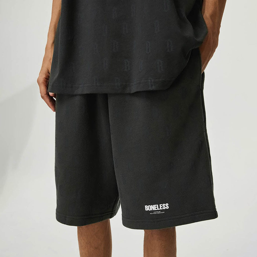 BONELESS Monogram Shorts, premium urban and streetwear designers apparel on PROJECTISR.com, BONELESS