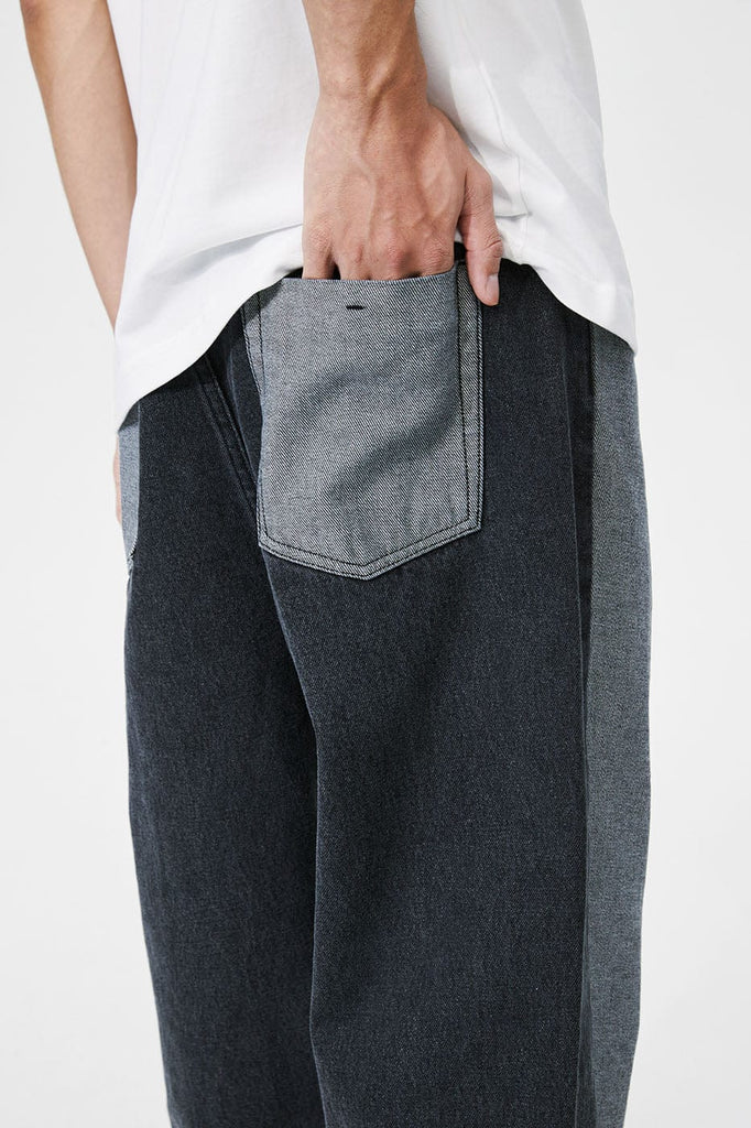 CONKLAB Classic Spliced Straight Jeans, premium urban and streetwear designers apparel on PROJECTISR.com, Conklab