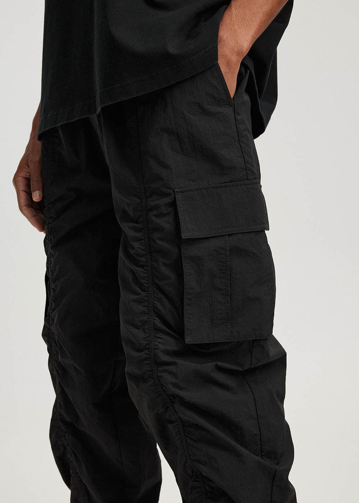 BONELESS Elastic Pleated Workwear Pants, premium urban and streetwear designers apparel on PROJECTISR.com, BONELESS