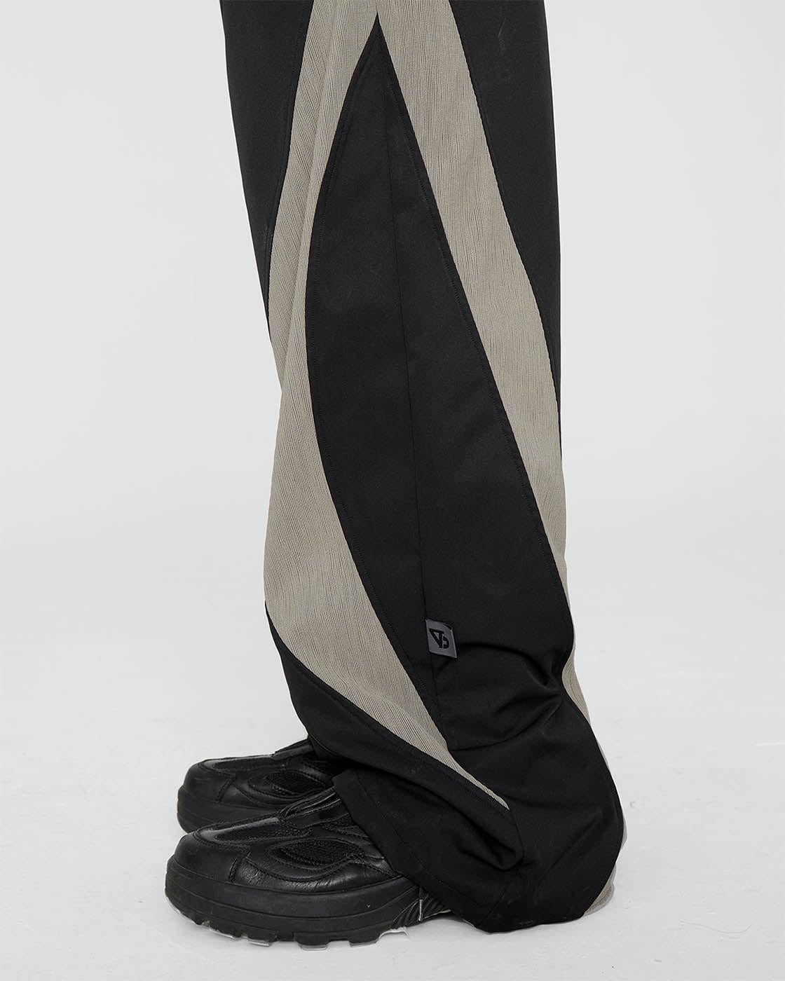 49PERCENT The X Spliced Zipper Pants, premium urban and streetwear designers apparel on PROJECTISR.com, 49PERCENT