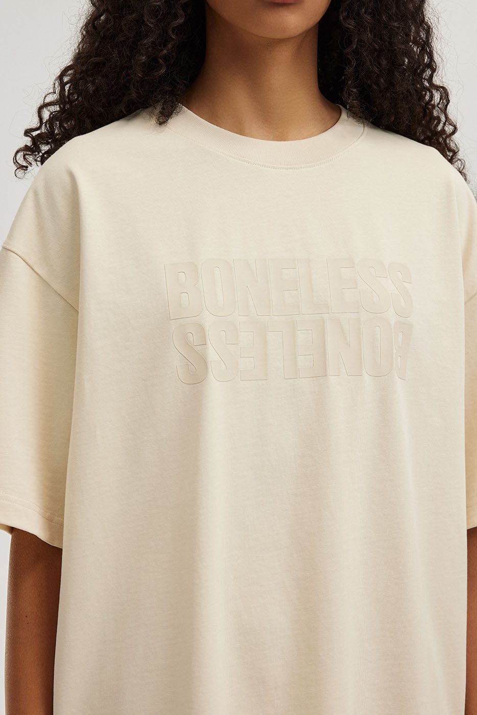 BONELESS Reversed LOGO T-Shirt, premium urban and streetwear designers apparel on PROJECTISR.com, BONELESS