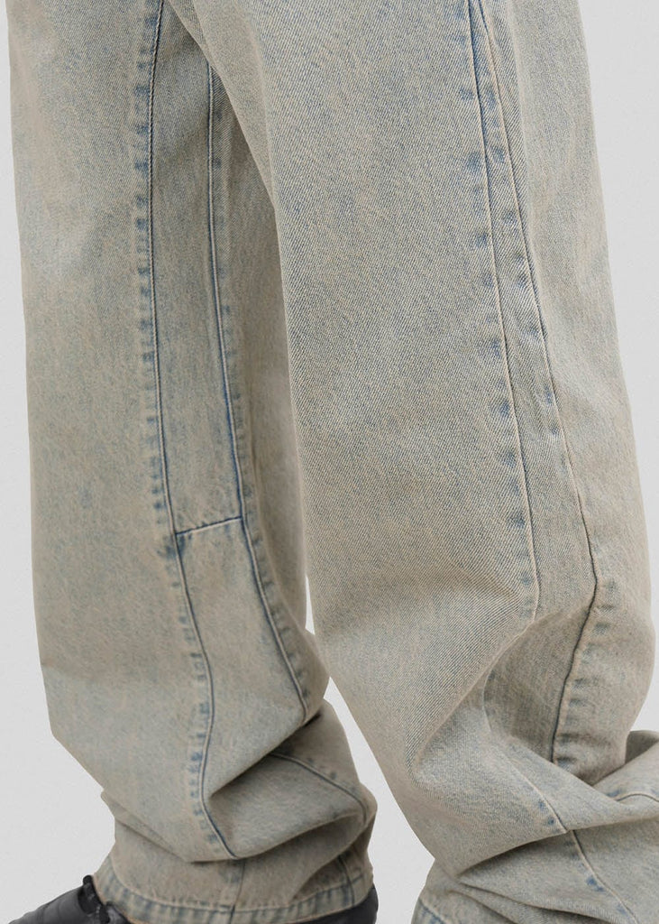 UNDERWATER Acid Wash Flared Jeans, premium urban and streetwear designers apparel on PROJECTISR.com, UNDERWATER