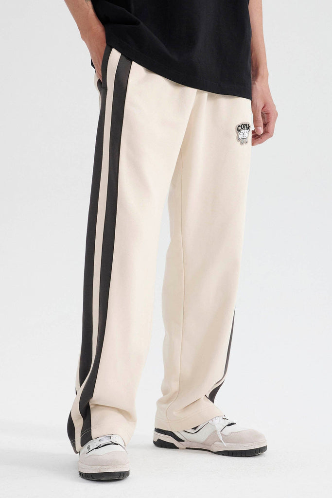 CONKLAB Coco Sheep Side Stripe Straight Pants, premium urban and streetwear designers apparel on PROJECTISR.com, CONKLAB