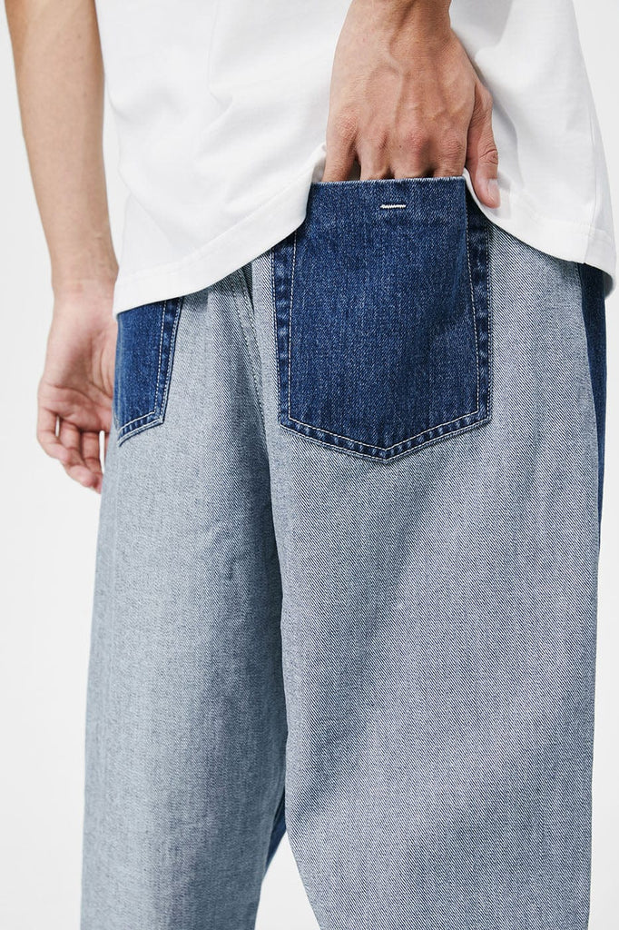 CONKLAB Classic Spliced Straight Jeans, premium urban and streetwear designers apparel on PROJECTISR.com, Conklab