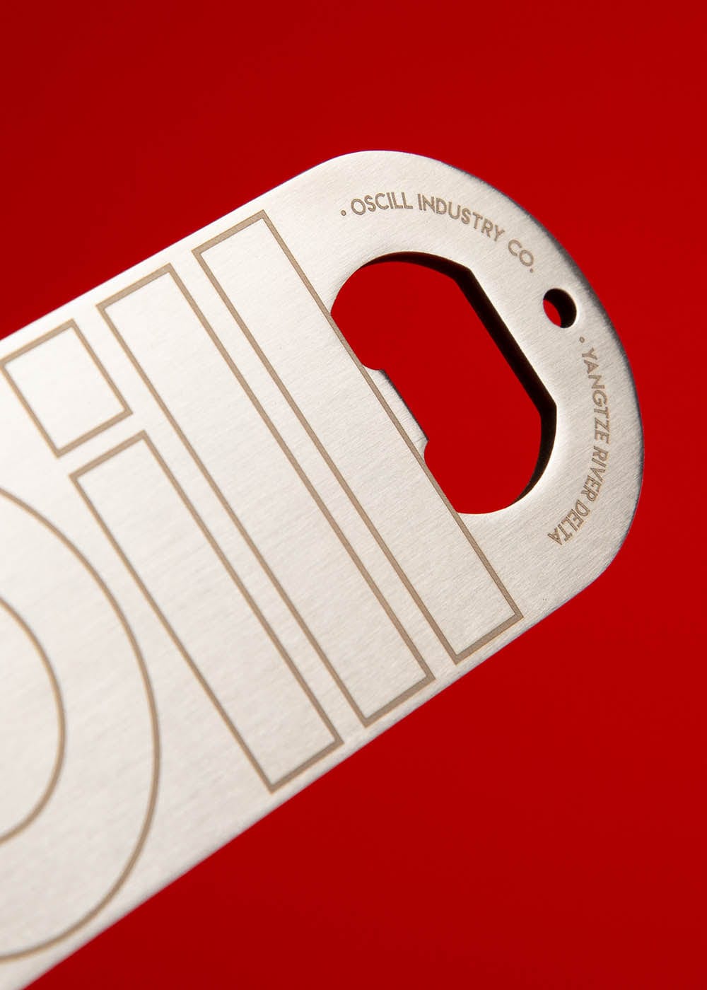 OSCILL Large LOGO Engraved Bottle Opener, premium urban and streetwear designers apparel on PROJECTISR.com, OSCILL