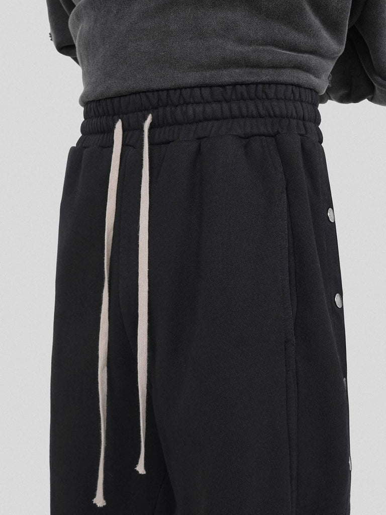 UNDERWATER Spliced Side Buttoned Pants, premium urban and streetwear designers apparel on PROJECTISR.com, UNDERWATER