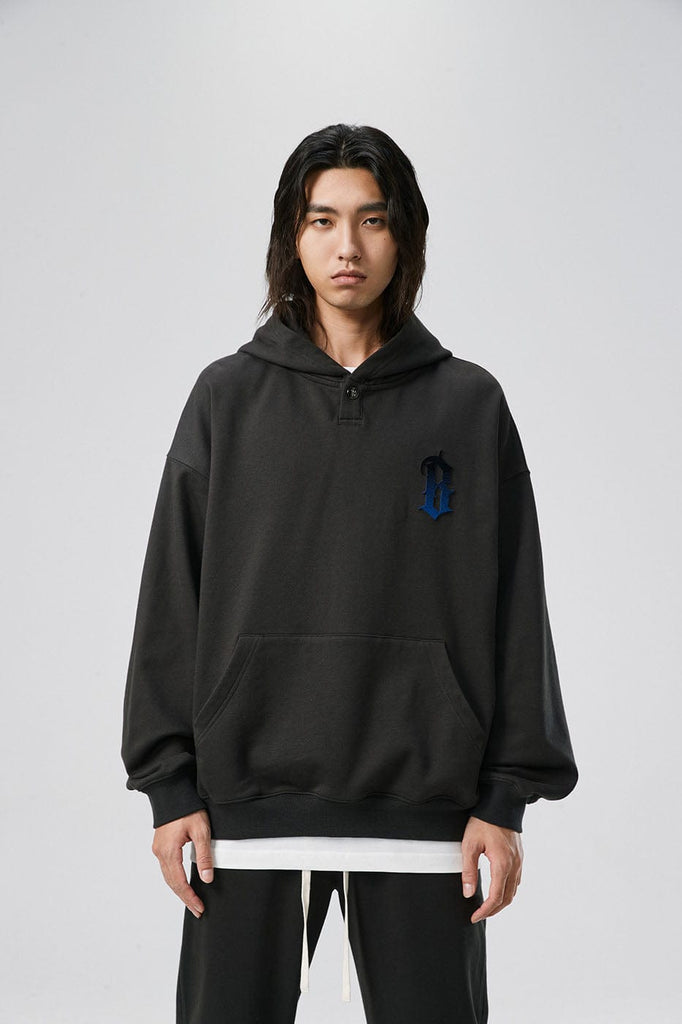 BONELESS Gradient Gothic LOGO Hoodie, premium urban and streetwear designers apparel on PROJECTISR.com, BONELESS