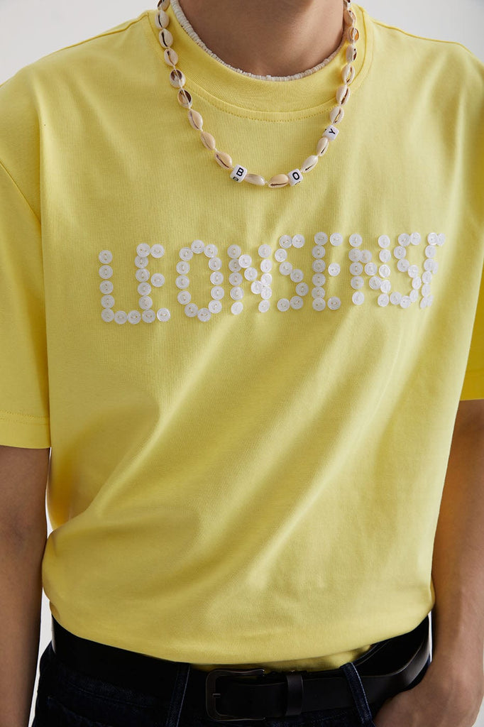 LEONSENSE Button LOGO T-Shirt, premium urban and streetwear designers apparel on PROJECTISR.com, LEONSENSE