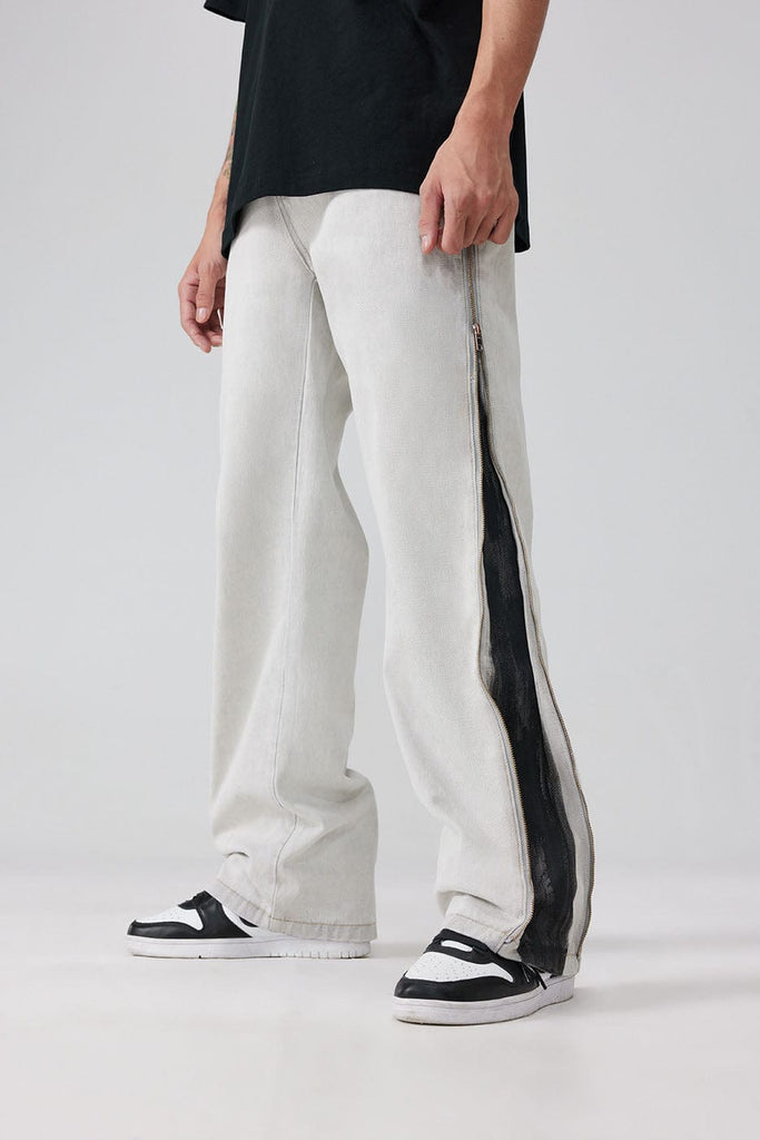 BONELESS Side Zipper Jeans, premium urban and streetwear designers apparel on PROJECTISR.com, BONELESS
