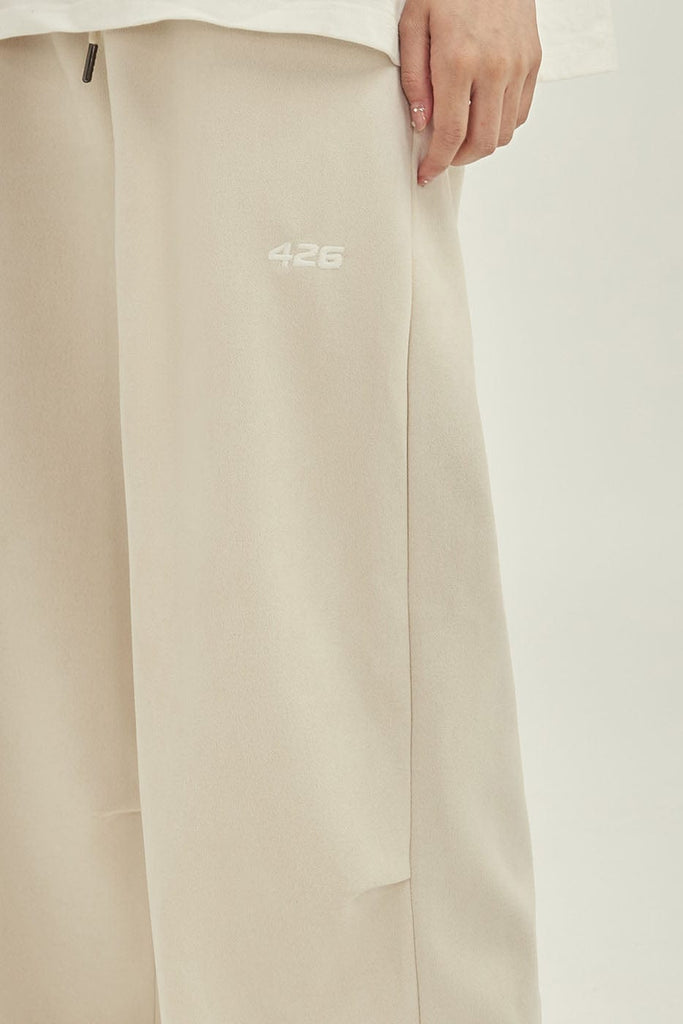 F426 Faux Suede Oversized Crease Pants, premium urban and streetwear designers apparel on PROJECTISR.com, F426
