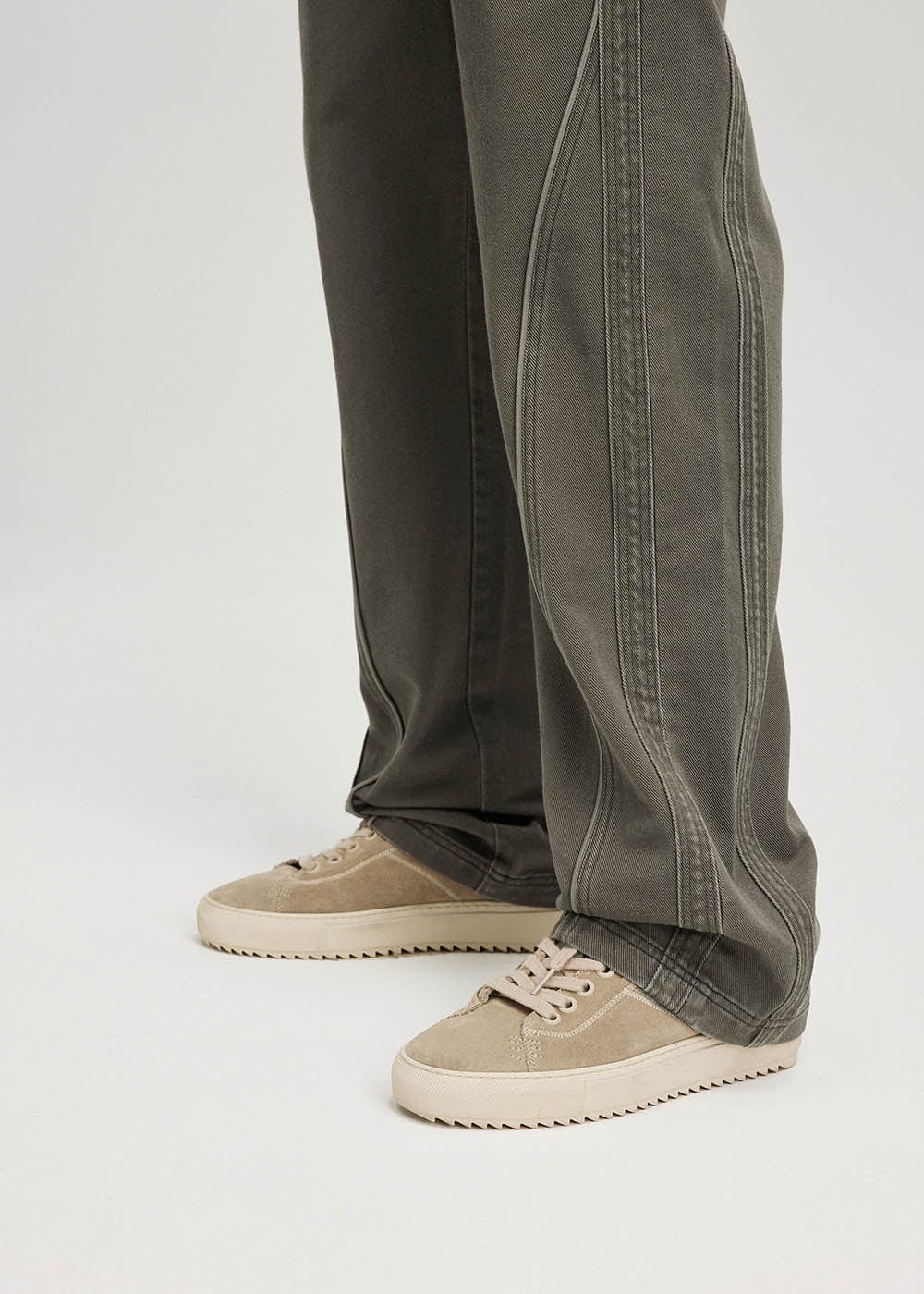 BONELESS Washed Spliced Pants, premium urban and streetwear designers apparel on PROJECTISR.com, BONELESS