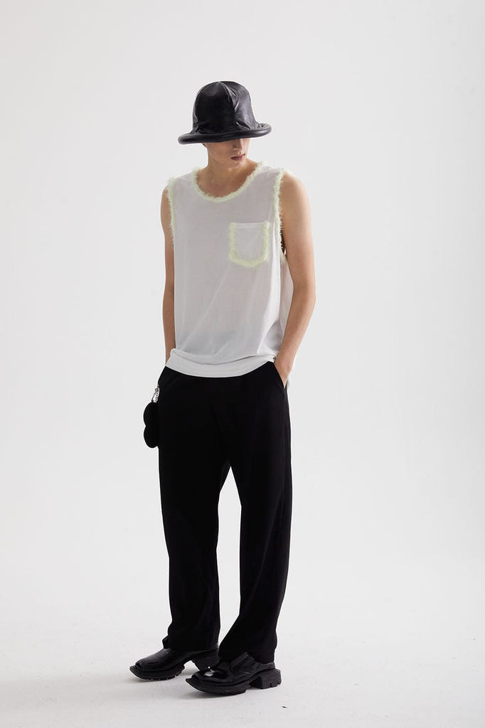 LEONSENSE Fleece Edge Tank Top, premium urban and streetwear designers apparel on PROJECTISR.com, LEONSENSE