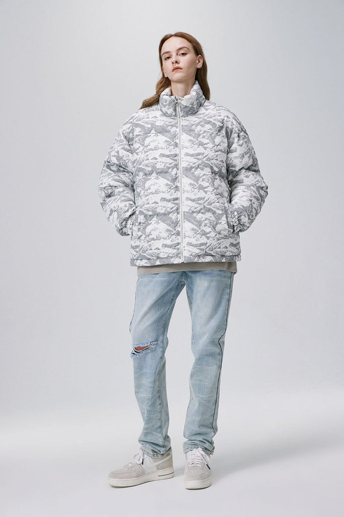 BONELESS Snow Camo Cotton Jacket, premium urban and streetwear designers apparel on PROJECTISR.com, BONELESS