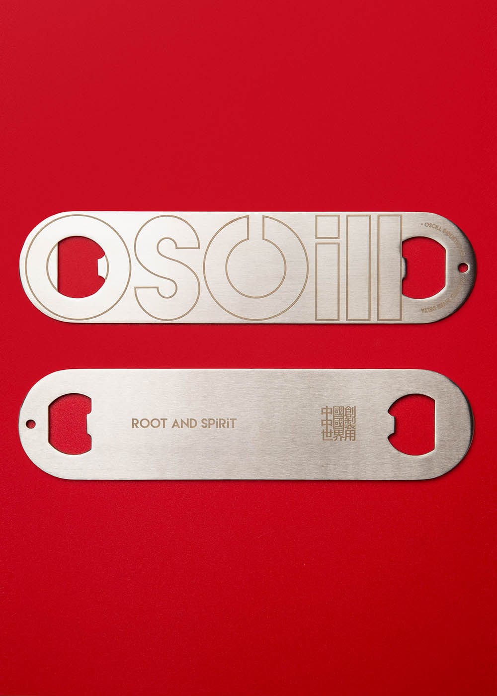 OSCILL Large LOGO Engraved Bottle Opener, premium urban and streetwear designers apparel on PROJECTISR.com, OSCILL