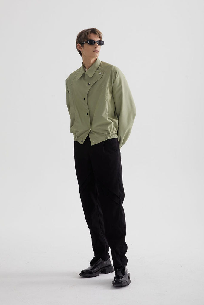 LEONSENSE Asymmetrical S-Shape Jacket, premium urban and streetwear designers apparel on PROJECTISR.com, LEONSENSE